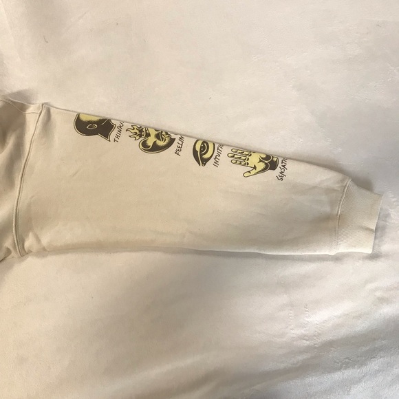 Jake Foreman Elements As Consciou Sweatshirt Women’s Size M Color Beige Pullover - Picture 13 of 16